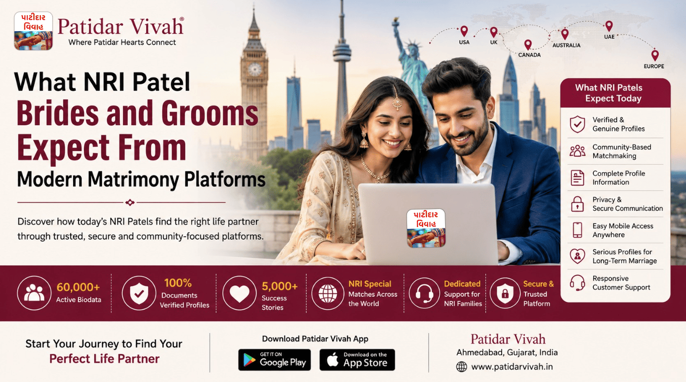What NRI Patel Brides and Grooms Expect From Modern Matrimony Platforms