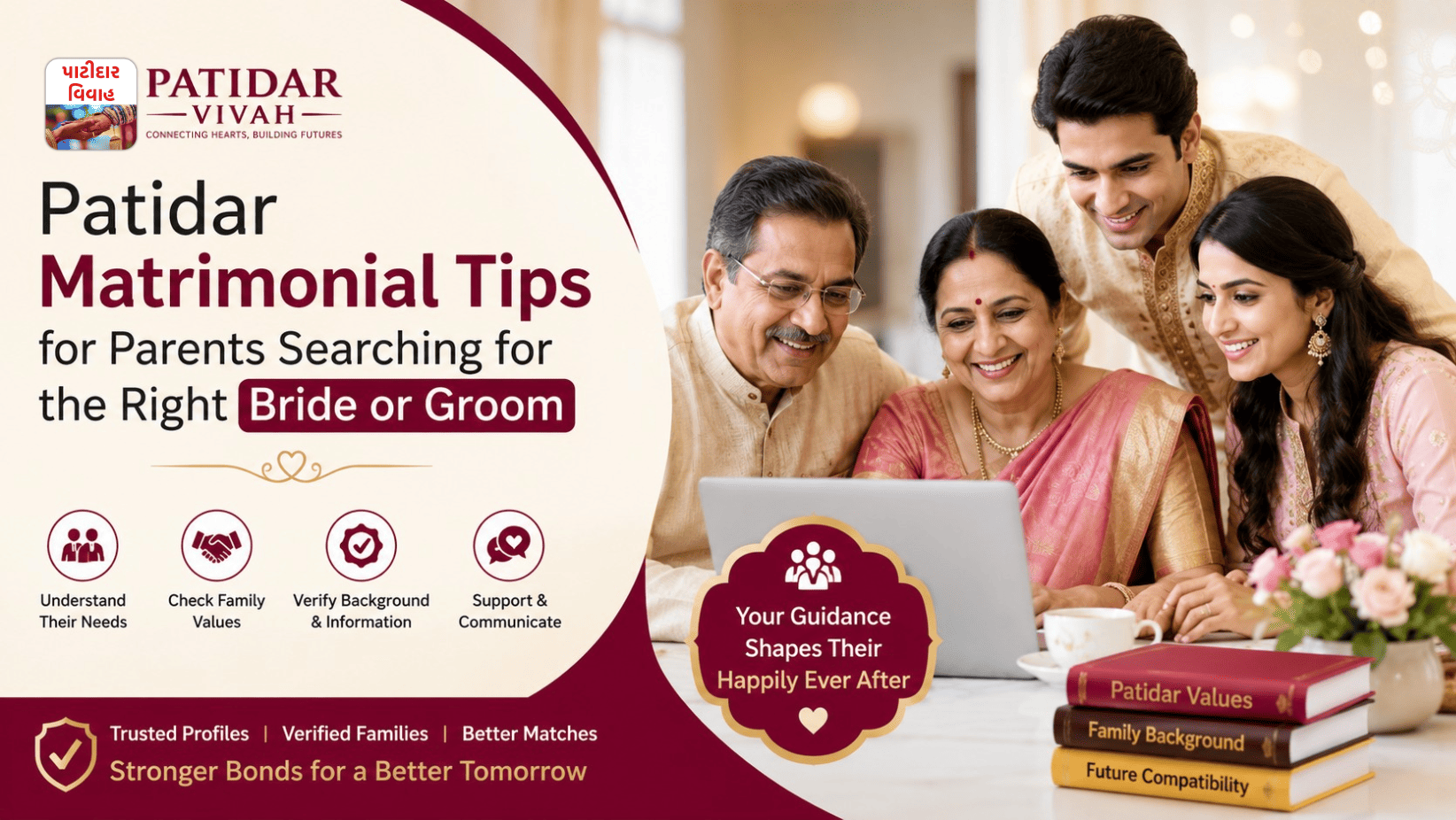 Patidar Matrimonial Tips for Parents Searching for the Right Bride or Groom
